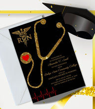 Load image into Gallery viewer, Nursing Graduation Invitation
