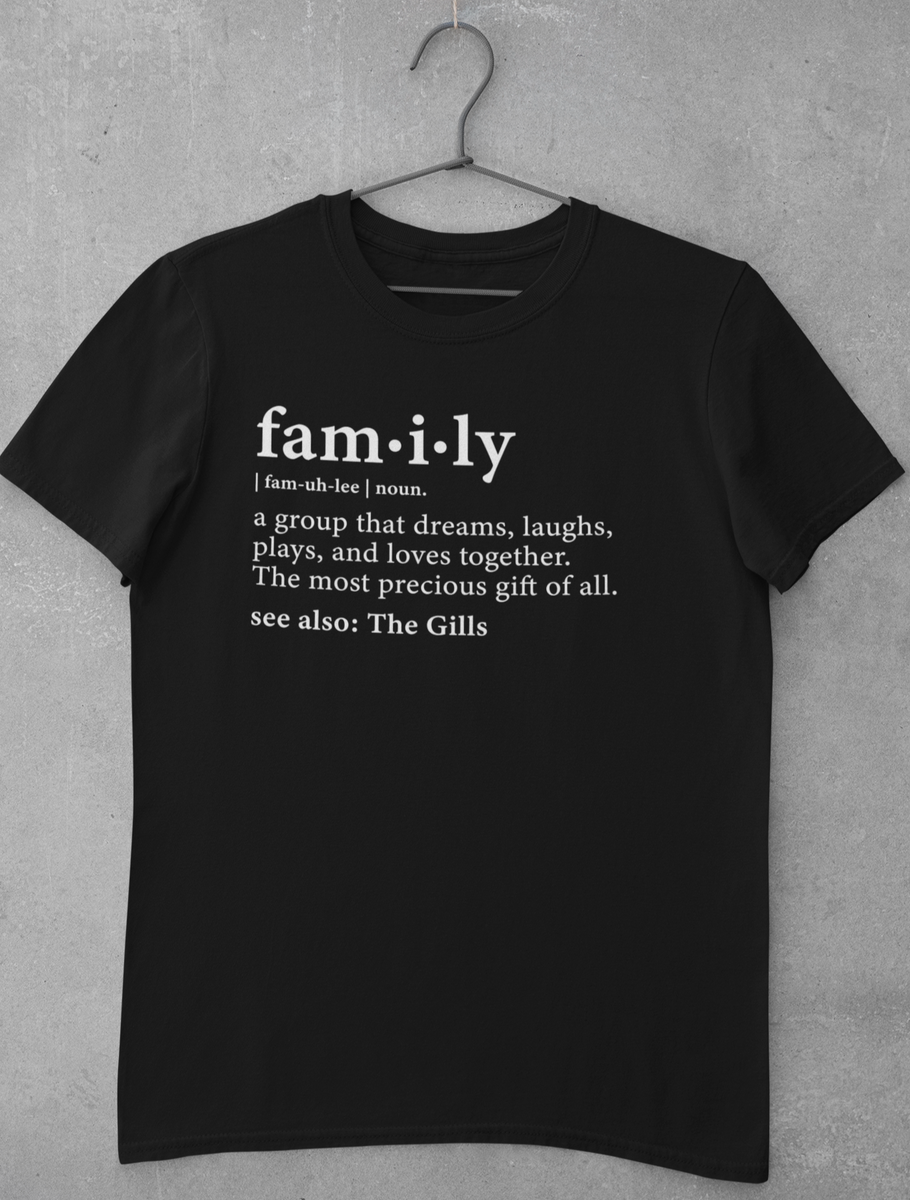 Family Definition Color T-Shirt with One Color Image – Iridescence