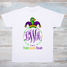 Load image into Gallery viewer, Happy Mardi Gras Monogram T-Shirt