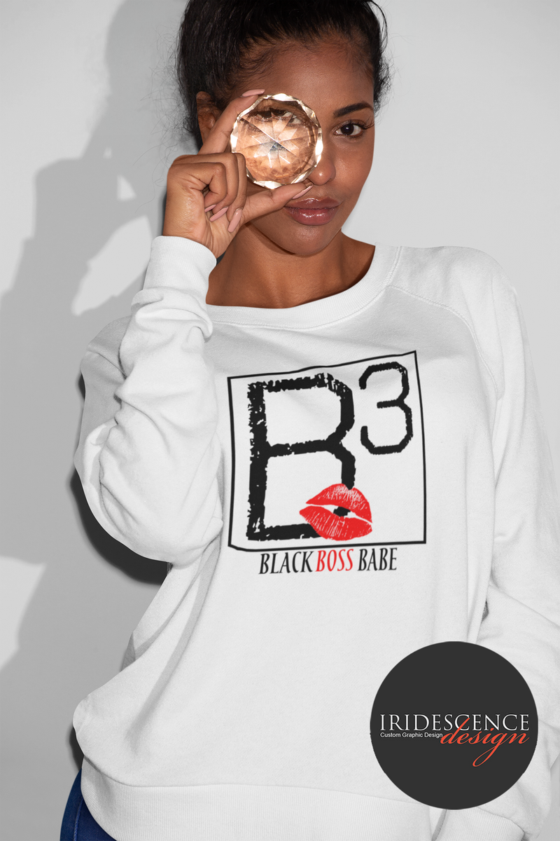 Black Boss Babe T Shirt Iridescence Design