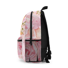 Load image into Gallery viewer, Vibrant Pink Floral Bluey Backpack, Back to school Stylish Bookbag, Unique Travel Backpack, Gift For Her