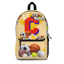 Load image into Gallery viewer, Boy initial C Backpack school backpack Boy gift school back to school backpack Boy initial personalized backpack