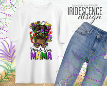 Load image into Gallery viewer, Messy Bun Mardi Gras Mama T-Shirt / Sweatshirt