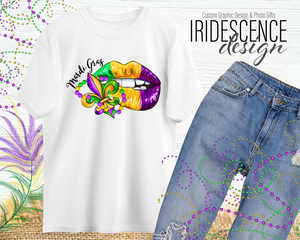 Mardi Gras Lips T-Shirt / Sweatshirt