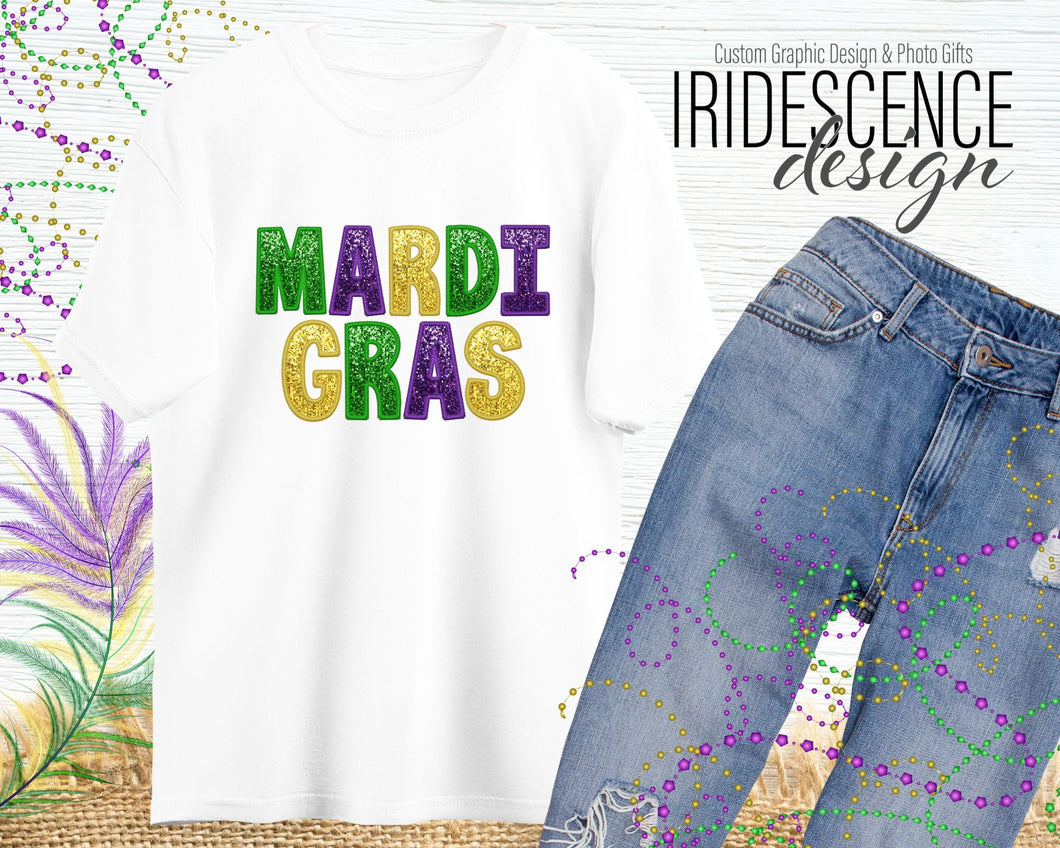 Sequins Mardi Gras T-Shirt / Sweatshirt