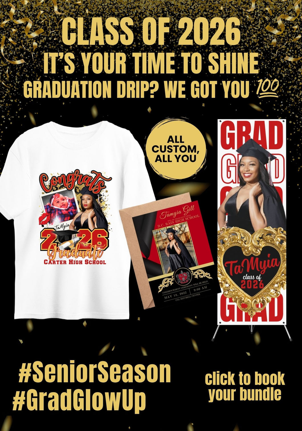 🎓 It's Your Senior's Time to Shine: The Ultimate Class of 2026 Graduation Bundle!