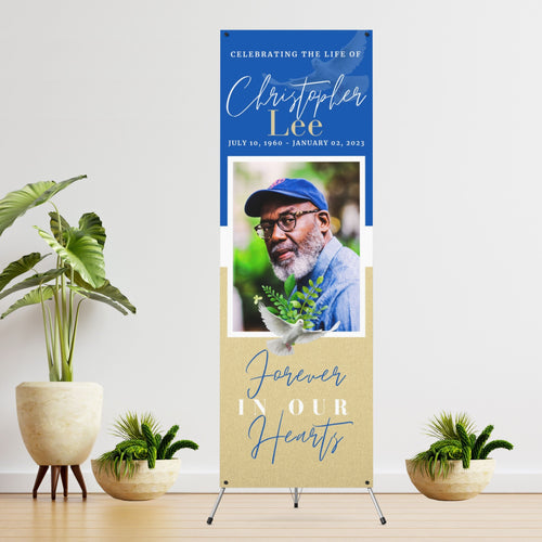 Memorial Funeral Vinyl Banner  - 2 Day turnaround