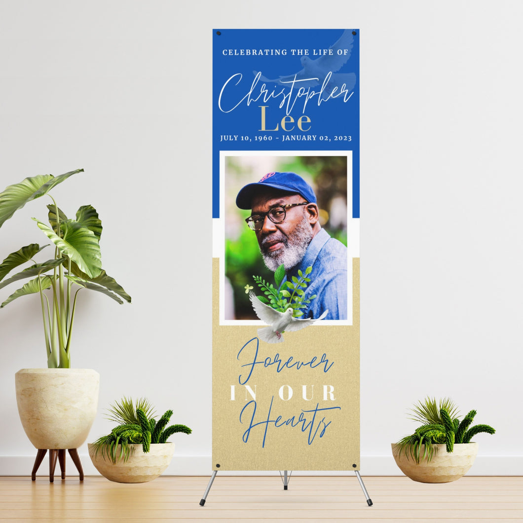 Memorial Funeral Vinyl Banner  - 2 Day turnaround