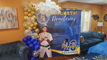 Load image into Gallery viewer, Graduation Vinyl Backdrop Banner with 1 Photo - RUSH or STANDARD Turnaround