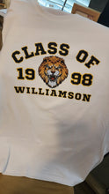 Load image into Gallery viewer, Class T-shirt with graduation year and mascot