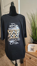 Load image into Gallery viewer, Cheer Mom t-shirt with Chevron print