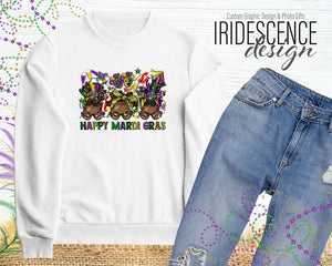 Happy Mardi Gras African American T-Shirt / Sweatshirt