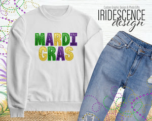 Sequins Mardi Gras T-Shirt / Sweatshirt