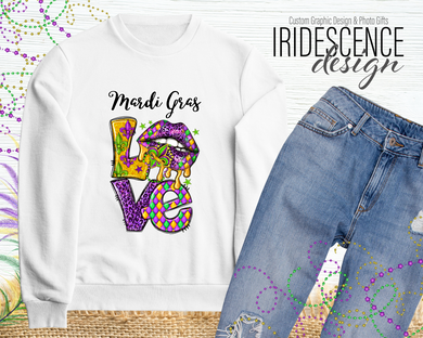 Mardi Gras LOVE T-Shirt / Sweatshirt