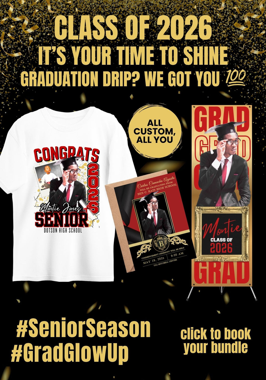 🎓 It's Your Senior's Time to Shine: The Ultimate Class of 2026 Graduation Bundle!