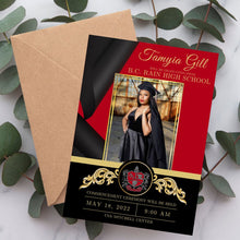 Load image into Gallery viewer, Graduation Invitation with Photo