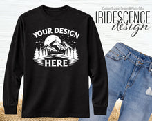 Load image into Gallery viewer, Custom Long sleeve Color T-Shirts with One Color Image - Customize design for your special event