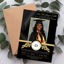 Load image into Gallery viewer, Graduation Invitation with Photo