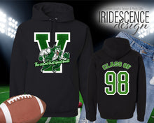 Load image into Gallery viewer, Vigor High School Hoodie Great day to be a Wolf or The School that Spirit Built with a Green Varsity V
