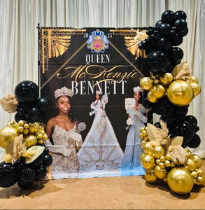 Great Gatsby / Harlem Night Themed Custom Vinyl Backdrop Banner - Variety of Sizes