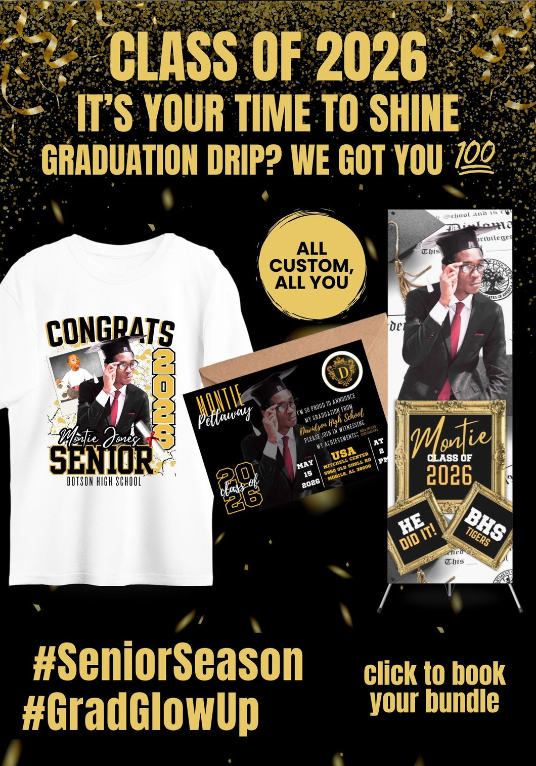 🎓 It's Your Senior's Time to Shine: The Ultimate Class of 2026 Graduation Bundle!