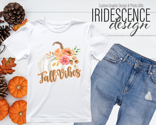 Fall Vibes Pumpkin Sweatshirt / T-Shirt