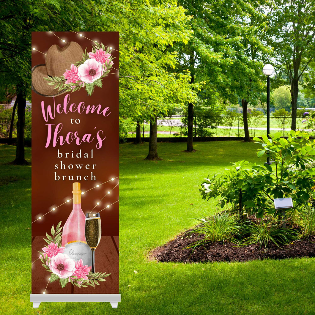 Custom Bridal Shower Vinyl Banner  - 2 Day turnaround