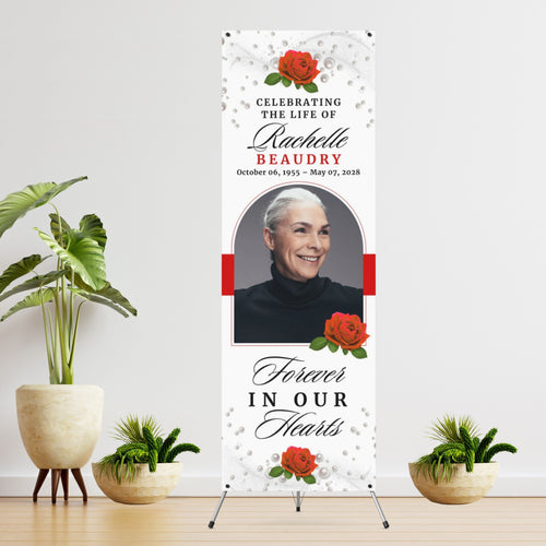 Memorial Funeral Vinyl Banner  - 2 Day turnaround
