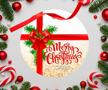 Load image into Gallery viewer, Merry Christmas Photo Ornament -  3.5 inch round