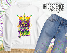 Load image into Gallery viewer, Mardi Gras T-Shirt or Sweatshirt with Name