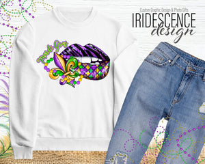 Mardi Gras Lips T-Shirt / Sweatshirt