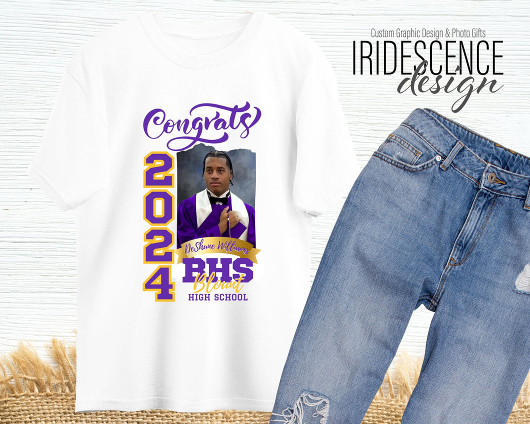 DeShune's Graduation t-shirts