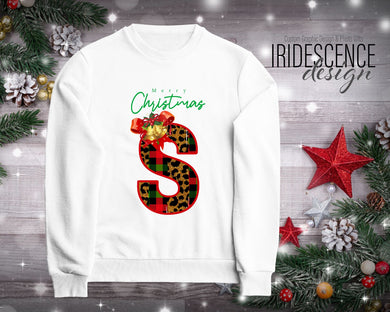 Christmas Monogrammed Sweatshirt / T-shirt