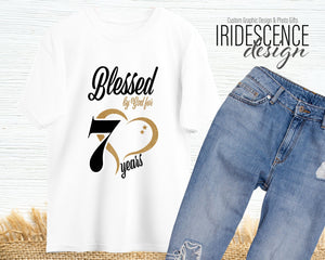 Blessed by God Birthday T-Shirt