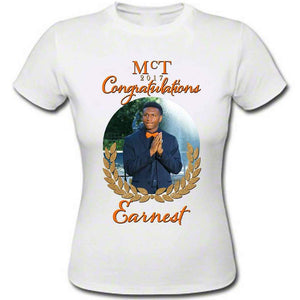 Graduation T-Shirt with Photo and Flourish