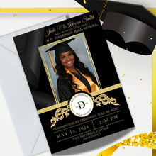 Load image into Gallery viewer, Graduation Invitation with Photo