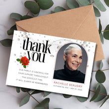 Load image into Gallery viewer, Customizable Memorial Funeral Thank You Cards: Express Your Deepest Gratitude - 4&quot; x 6&quot;