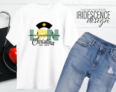 LPN (Licensed Pratical Nurse) with name and established year T-Shirt