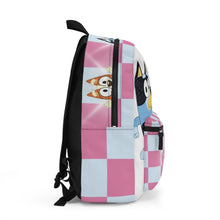 Load image into Gallery viewer, Bluey Backpack with Name - Pink with pink name