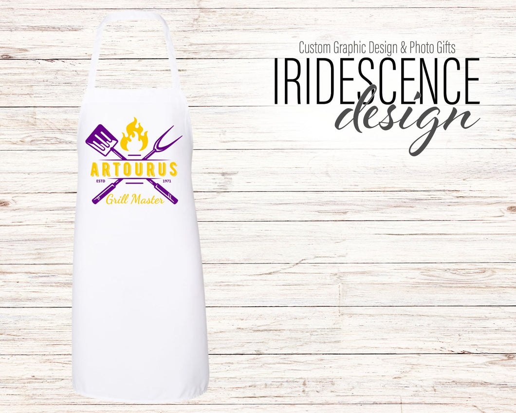 Grill Master Apron with Name