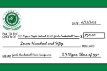 Load image into Gallery viewer, Giant artificial Check with customizable information