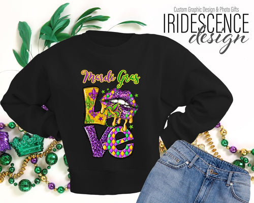 Mardi Gras LOVE T-Shirt / Sweatshirt