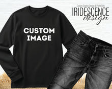 Load image into Gallery viewer, Custom Long sleeve Color T-Shirts with One Color Image - Customize design for your special event