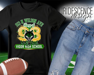Vigor High School - 913 N Wilson Ave T-shirt - Customize with Graduation Year