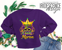 Load image into Gallery viewer, Mardi Gras T-Shirt / Sweatshirt - Customize with Name
