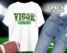 Load image into Gallery viewer, Vigor - The School that Spirit Built Camouflage tshirt