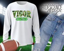 Load image into Gallery viewer, Vigor - The School that Spirit Built Camouflage tshirt