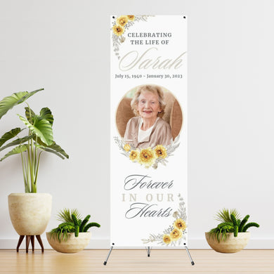 Funeral Memorial Vinyl Banner  - 2 Day turnaround