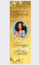 Load image into Gallery viewer, Memorial Funeral Vinyl Banner  - 2 Day turnaround