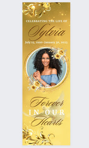 Funeral Memorial Vinyl Banner  - 2 Day turnaround